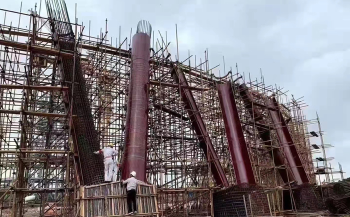 Wooden building circular formwork